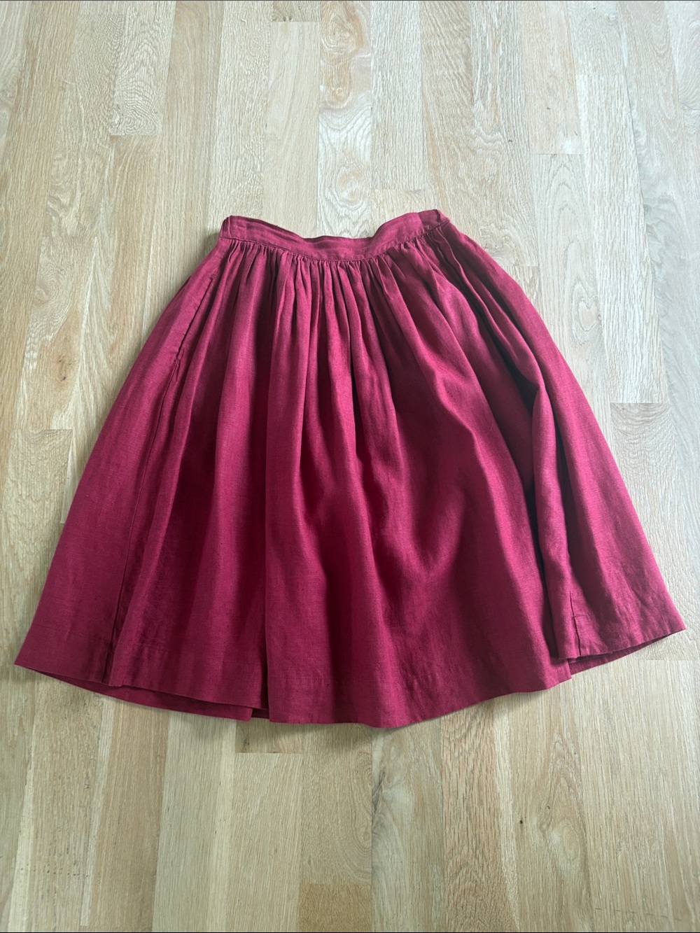 Not perfect linen 1950’s city flat from skirt size M EUC - Picture 10 of 12